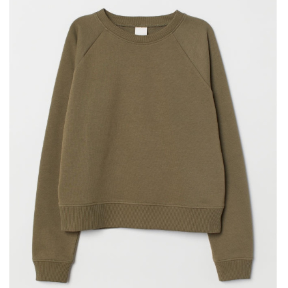 Khaki Green Crew Neck